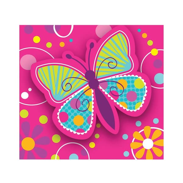 Creative Party Butterfly Invitations (Pack of 8)