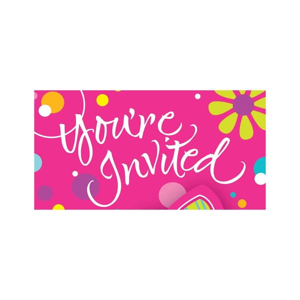 Creative Party Butterfly Invitations (Pack of 8)