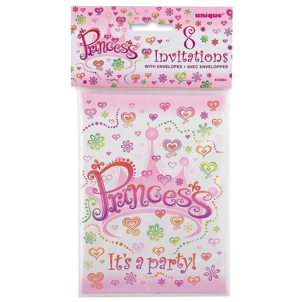 Unique Party Princess Diva Invitations (Pack of 8)