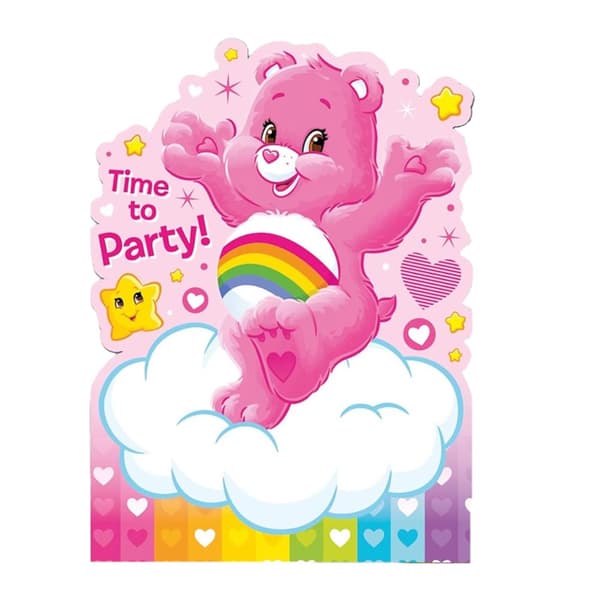 Partyrama Care Bear Invitations (Pack of 6)