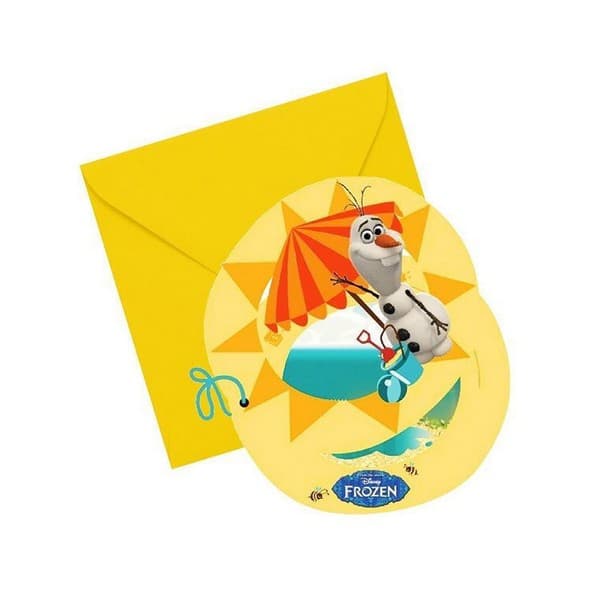 Frozen Beach Olaf Invitations (Pack of 6)