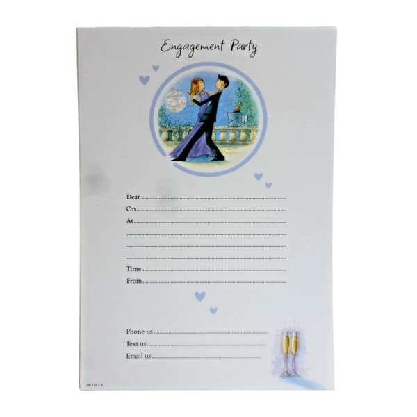 Simon Elvin Engagement Invitations (Pack of 20) White/Multicoloured One Size