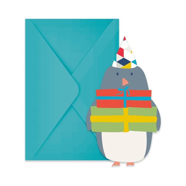 Procos Arctic Party Invitations (Pack of 6) Multicoloured One Size