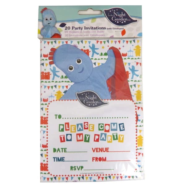 In the Night Garden Party Invitations (Pack of 20) Multicoloured One Size