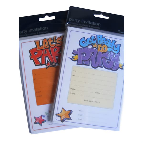 Simon Elvin Star Invitations (Pack of 20) White/Multicoloured One Size
