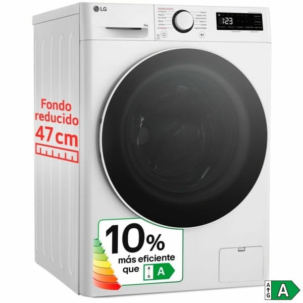 Tvättmaskin LG F2WR5S09A0W 60 cm 1200 rpm 9 kg