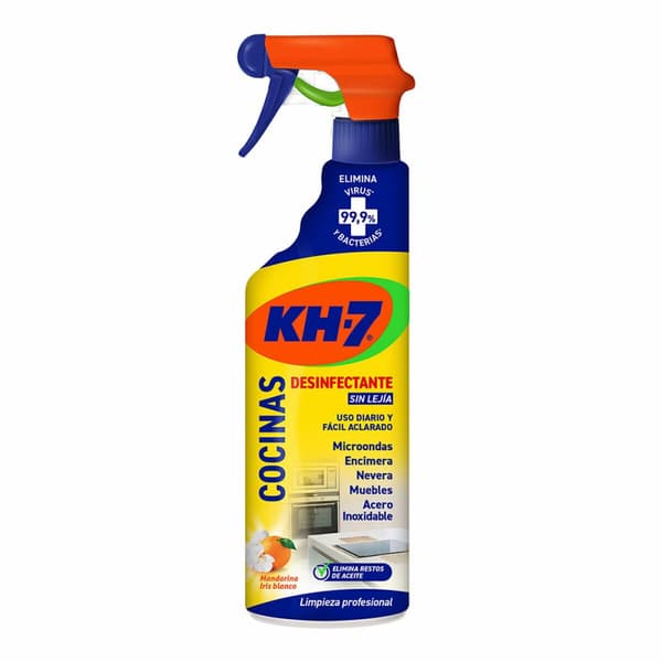 Rengøringsmiddel til køkkenet KH7, 750 ml - Effektiv rengøringsmiddel til køkkenoverflader og fedtpletter. Beskytter og giver glans til dit køkken.