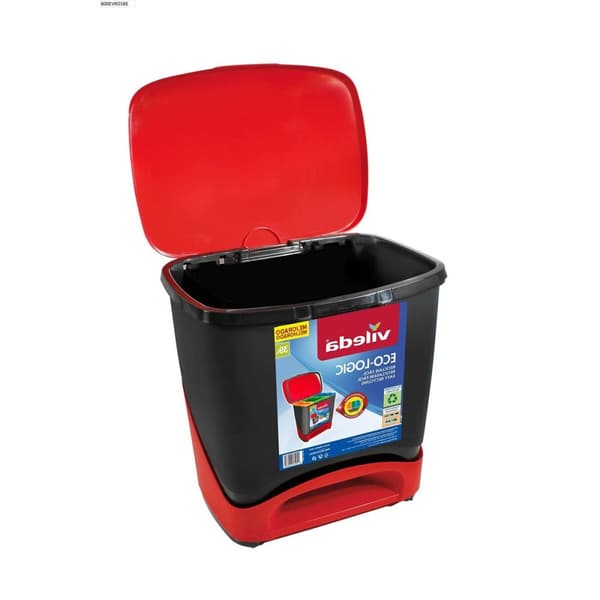 Vileda Soptunna ECO-LOGIC polypropen (39 L) - Miljövänlig avfallslösning för hem och kontor. Hållbart material med 39 liters kapacitet.