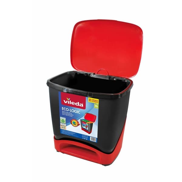 Vileda Soptunna ECO-LOGIC polypropen (39 L) - Miljövänlig avfallslösning för hem och kontor. Hållbart material med 39 liters kapacitet.
