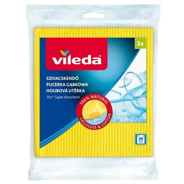 Vileda 142289 Badsvampar (3-pack) - Effektiva och hållbara svampar för rengöring.