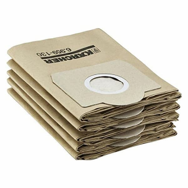 Kärcher Dammsugarpåse 2.863-314.0 (5-pack) - 4 Delar 4 antal - Effektiva dammsugarpåsar för Kärcher dammsugare.