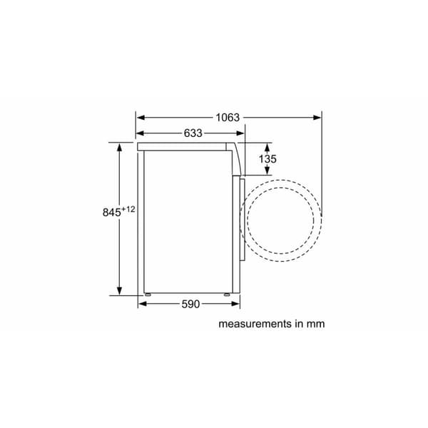 Tvättmaskin Siemens AG WM12N265ES 60 cm 1200 rpm 8 kg