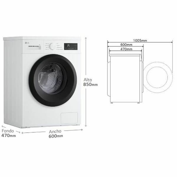 Tvättmaskin LG 1400 rpm 8 kg