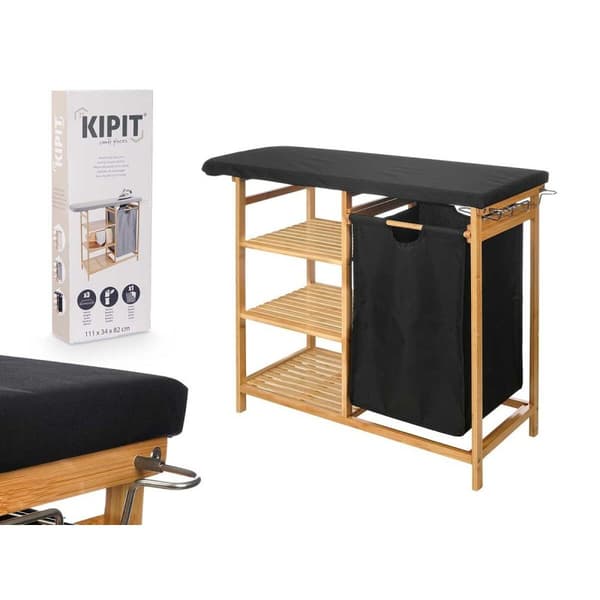 Strykbräda Kipit 1443FL BAMBOO Svart Tyg Bambu