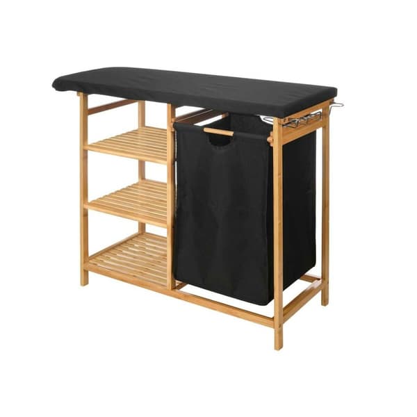 Strykbräda Kipit 1443FL BAMBOO Svart Tyg Bambu
