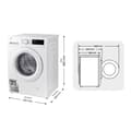 Miniatyrbild 2 av 4: Tvättmaskin Samsung WW11DG5B25TEEC 11 Kg 60 cm 1400 rpm