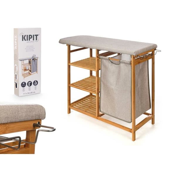 Strykbräda Kipit 1443FL BAMBOO.1 Kräm Tyg Bambu