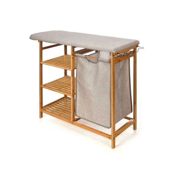 Strykbräda Kipit 1443FL BAMBOO.1 Kräm Tyg Bambu