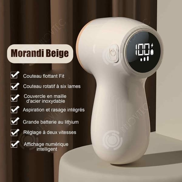 INN Anti-pilling rakapparat 3 växlar 15x8,5cm intelligent digital display elektrisk anti-pilling rakapparat eliminerar bollar po