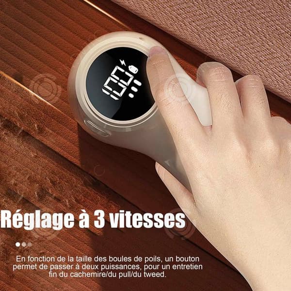 INN Anti-pilling rakapparat 3 växlar 15x8,5cm intelligent digital display elektrisk anti-pilling rakapparat eliminerar bollar po