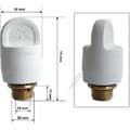 Miniatyrbild 1 av 2: Säkerhetspropp för CALOR-kamin för strykjärn - Invändig diameter 18.6mm / utvändig 21mm