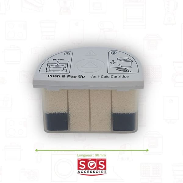 SOS Accessoire Antikalkpatron för Ångstation, Strykjärn 9178005731, 9178020181 BEKO, GRUNDIG, QUIGG - Ångstation V