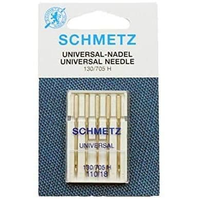 Schmetz 5 universella nålar för symaskin 130/705 storlek 110/18