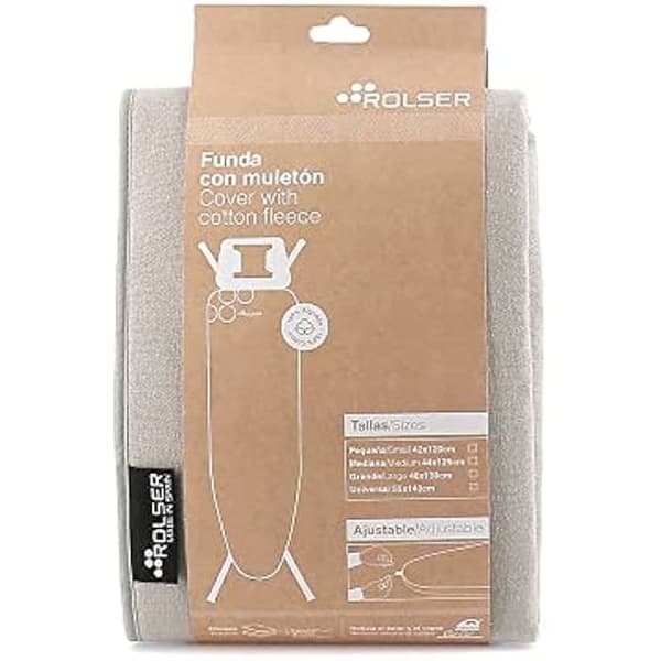 Stryktäcksöverdrag - ROLSER - Storlek S (120x42 cm) - 100% Bomull - Justering med Snöre - Beige Färg