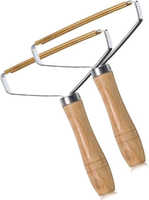 Rasyr Anti Bouloche, 2 Delar Manuell Anti Hår, Bärbar Luddavlägsnare Med Trähandtag, Fuzz Rasyr Borste För Mattor, Kläder