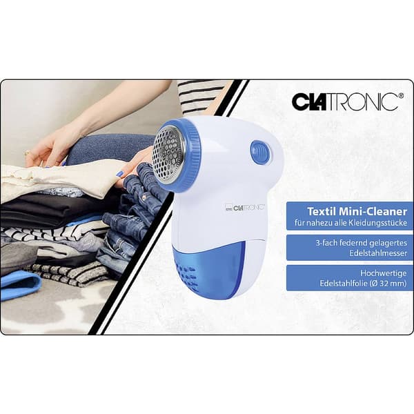 Clatronic TC 3758 Noppborttagare 1 st Vit-blå