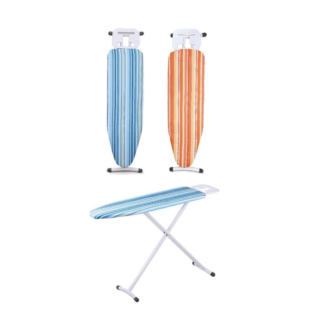 Ironing board DKD Home Decor Blue Metal Polyester Yellow (110 x 33 x 92 cm) (2 pcs)