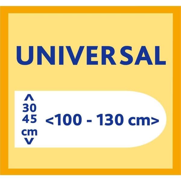 Vileda Rapid, Strykbrädesöverdrag, Bomull, Grå, 1300 x 450 mm, 225 mm, 55 mm