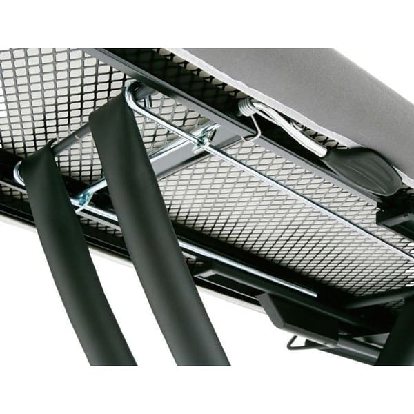 Plusboard strykbräda, 42cm x 125cm, 100 % bomull, idealisk för ångstationer, justerbar höjd, järnstöd, stängningssystem