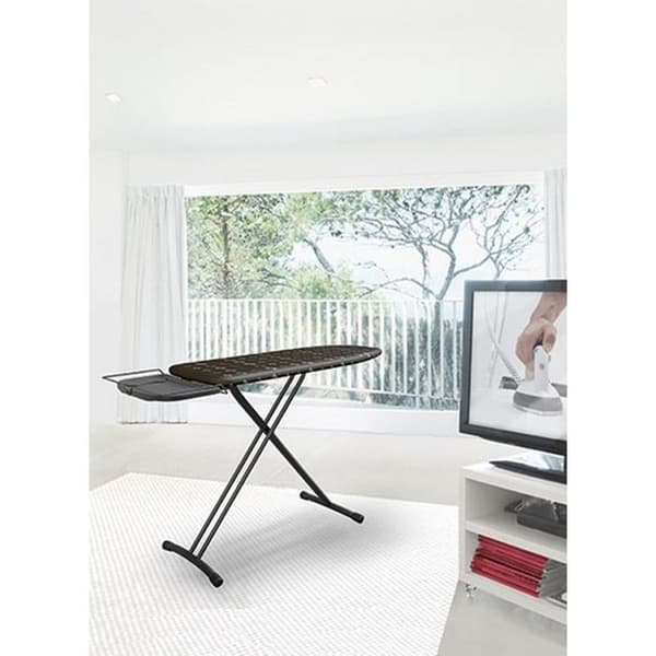 Comfortboard Glasögon Strykbräda, 38 cm x 120 cm, 100 % bomull, Idealisk för ånggeneratorer, Justerbar höjd, Strykstöd