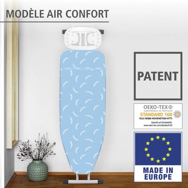 Wenko Air Comfort strykbrädeöverdrag 140 x 48 cm blå bomull