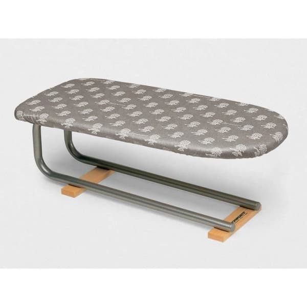 Foppapedretti LoStiragonne, Strykbräda med ärmar, Aluminium, Bomull, Polyester, Strykjärn, Grå, Silver, Vit, Trä