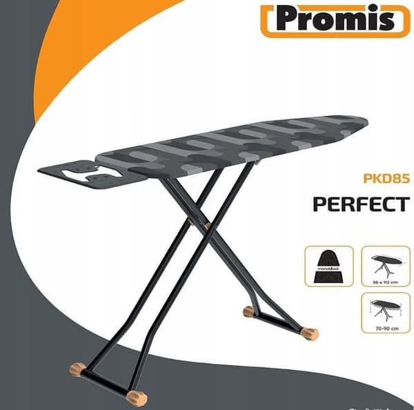 Strykjärn 112 x 36 cm PROMIS PERFECT Platta i massiv metall STOR