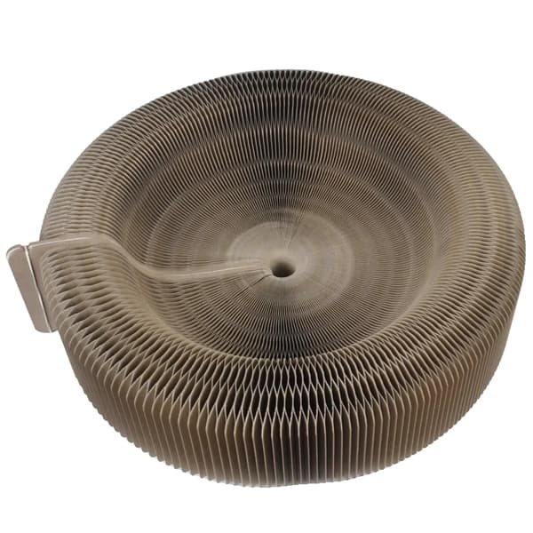 Katteskrabeplade, Holdbart materiale, Foldbart design,Brun, 50cmx50x13cm