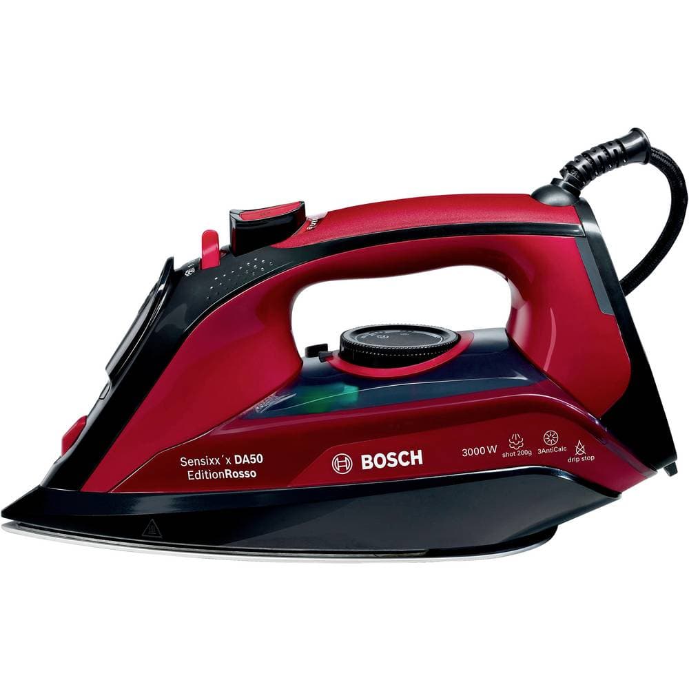 Bosch Haushalt Sensixx'x DA50 EditionRosso Ångstrykjärn Mörkröd, Svart 3000 W