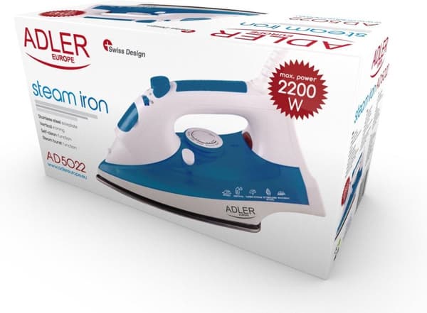 Höyrysilitysrauta - 3000W - violetti AD 5022 Adler