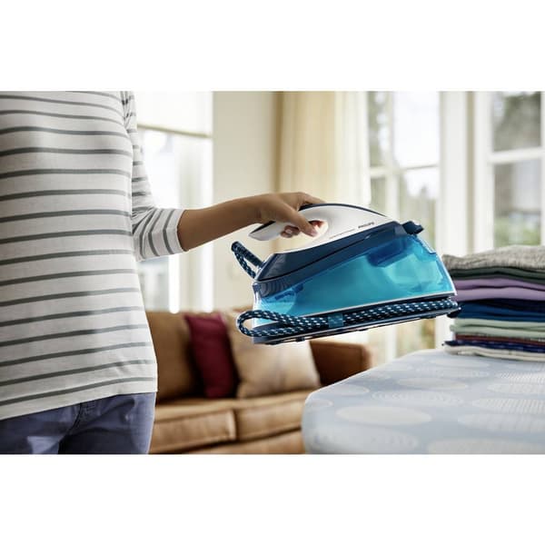 Philips Home PerfectCare Compact GC7840/20 Ångstrykjärn station 2400 W Blåvit