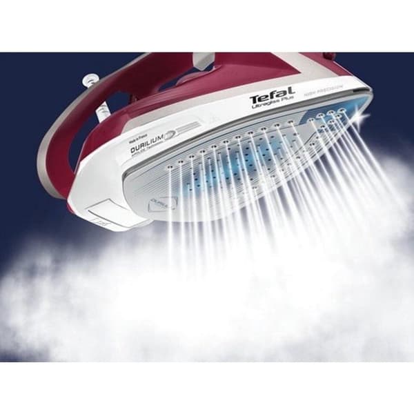 Tefal FV6810 Ultragliss Plus -höyrysilitysrauta punainen/hopea