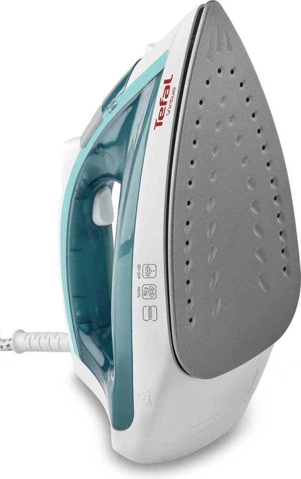 Tefal Virtuo FV1710 Dampstrygejern Non-stick sålplade 1800 W Grøn, Hvid