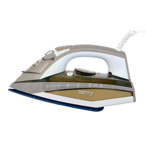 Camry CR 5018 Höyrysilitysrauta Ceramic Ultra Glide Ruskea, harmaa, valkoinen 3000 W