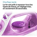 Miniatyrbild 5 av 6: Steam Iron FI3124 PU - Power 2400 W - Supercramic Sole - 270 ml vattentank - Självklädning