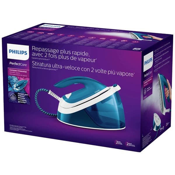 Philips Home PerfectCare Compact Essential GC6840/20 Ångstrykjärn station 2400 W Blå