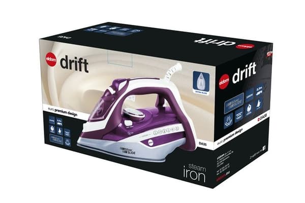 Dampjern - 2200W - automatisk sluk - lilla