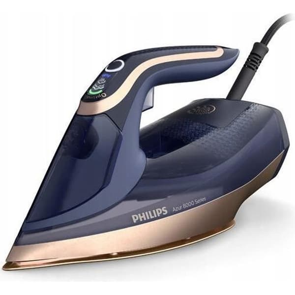 Philips 8000-serien ångstrykjärn, keramisk sko, konstant ånga 85 g/min, 3 000 W, blå (DST8050/20)