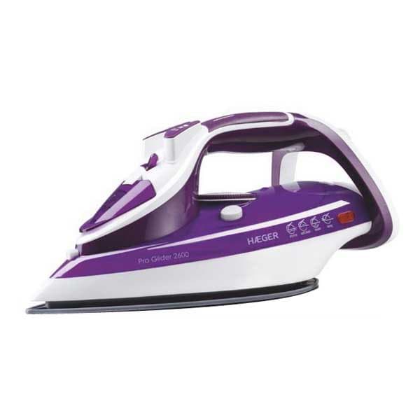 Haeger Höyrysilitysrauta Pro Glider 2600w Hopeinen