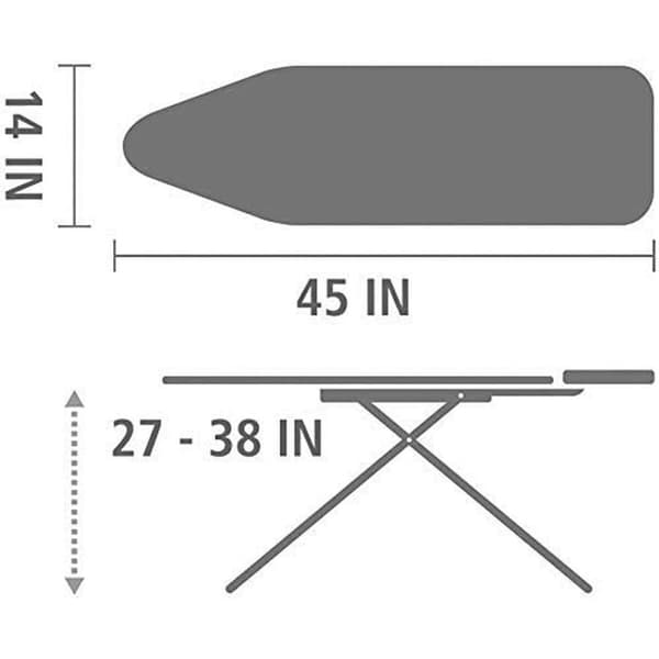 Strykbrädesfodral Vileda 163253 Grå 135 cm